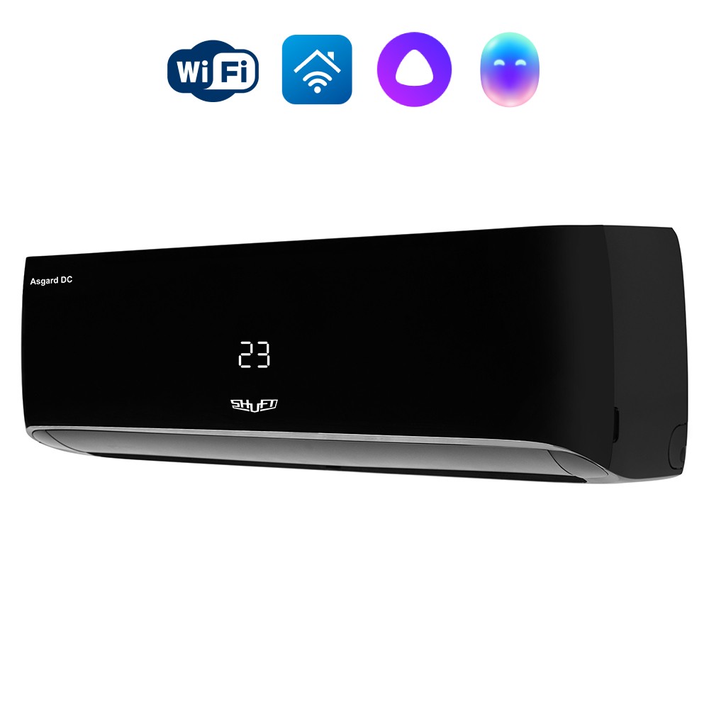 src Сплит-система инверторного типа SHUFT Asgard DC Black SFTHAI-12HN8/BL комплект — изображение 1