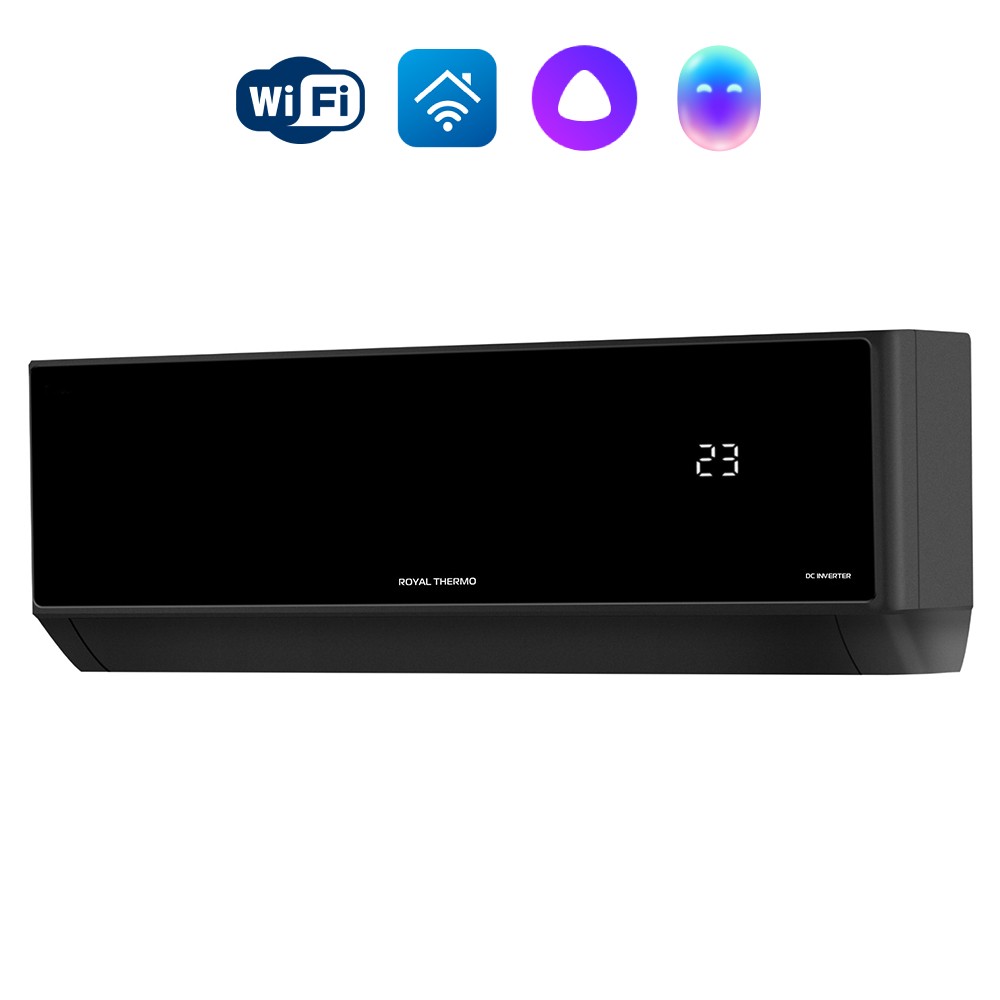 src Сплит-система инверторного типа Royal Thermo Barocco DC RTBI-12HN8/black комплект — изображение 1